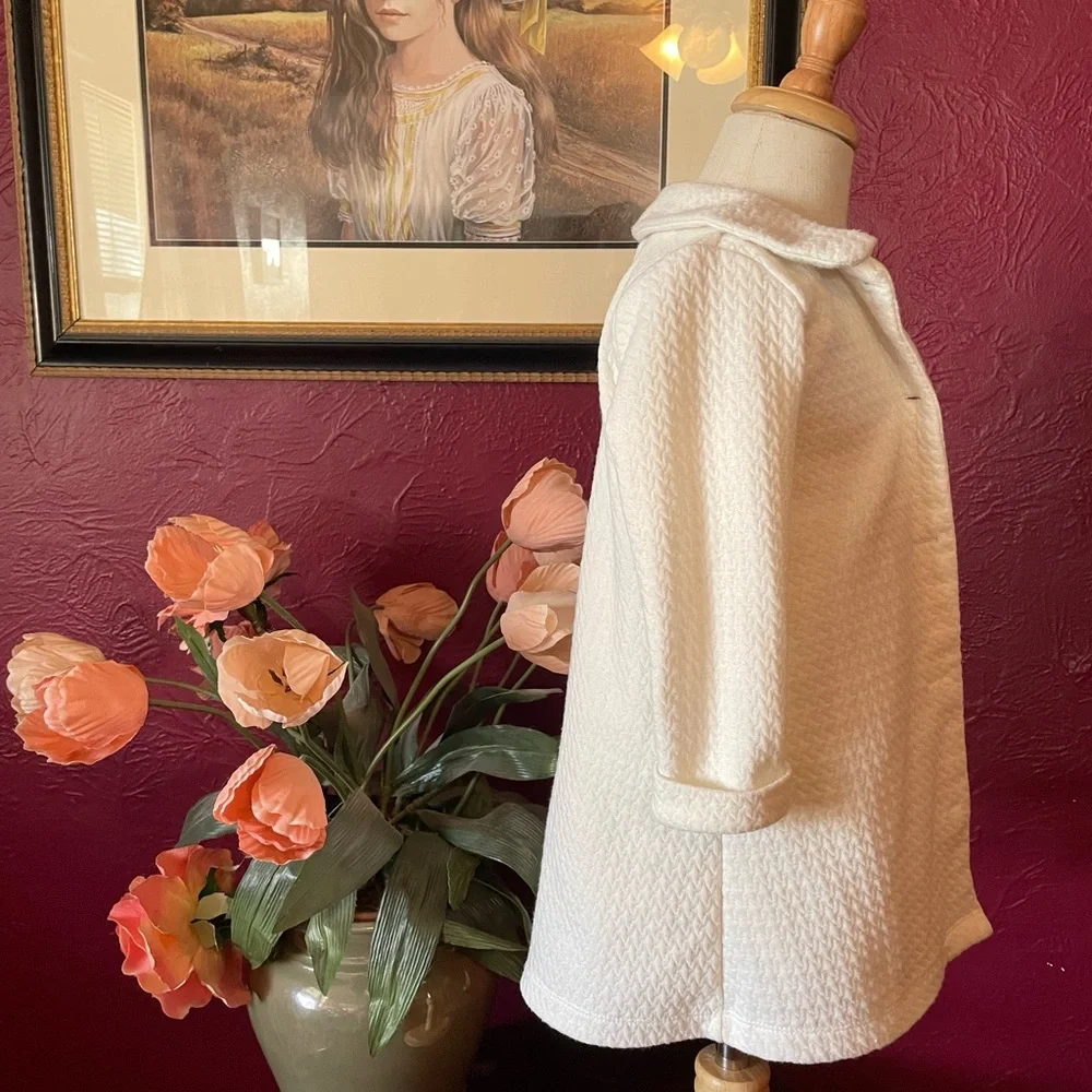 Brand: Nannette, 2t white with silver spring/summer dress with long sleeve coat - Picture 12 of 14